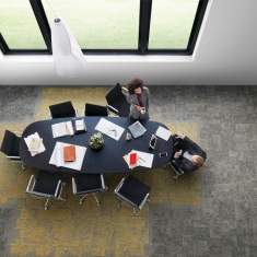 Textiler Bodenbelag Teppichfliesen Interface Open Air 404 Accent
