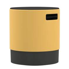 Hocker gelb Polsterhocker, Steelcase, Buoy