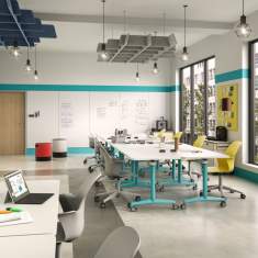 Klapptisch fahrbar Klapptische auf Rollen Steelcase Verb