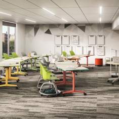 Klapptisch fahrbar Klapptische auf Rollen Steelcase Verb