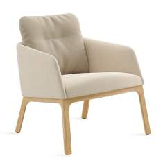 Loungesessel Holz Sessel Lounge grau Coalesse Marien152 Lounge
