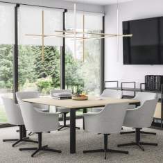 Konferenzstuhl grau Konferenzstühle Büro Home Office Stuhl Bene PORTS Chair