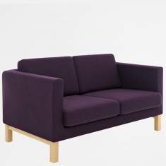 Sofa Lounge violett Loungesofa Holz Kinnarps Scandinavia