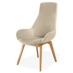 Loungesessel Holz Sessel beige Lounge Sitzmöbel Kusch+Co Lupino