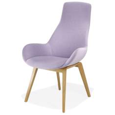 Loungesessel Holz Sessel violett Lounge Sitzmöbel Kusch+Co Lupino