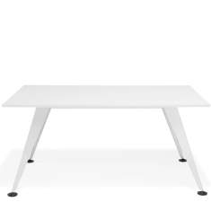 Konferenztisch weiss Konferenztische Büro Kusch+Co Comta Tisch rechteckig mit Metallfüßen