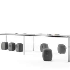 höhenverstellbarer Konferenztisch weiss Konferenztische Büro Besprechungstisch Assmann Büromöbel Plaza
rechteckige Tischplatte