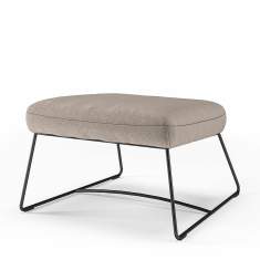 Polsterhocker beige Fußhocker Assmann Büromöbel Sitzmöbel Consento | Livorno