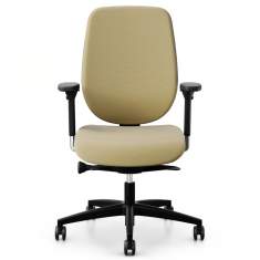 Bürostuhl modern Bürodrehstuhl gelb Giroflex 353 Drehstuhl