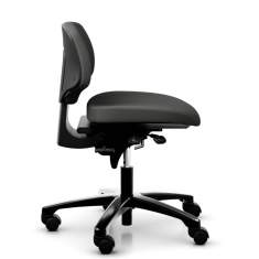 Büro Drehstuhl schwarz Drehstühle ESD Kassenstuhl Flokk RH Activ 200 - 202