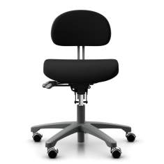 Büro Drehstuhl schwarz Drehstühle ESD Kassenstuhl Industriestuhl Flokk RH Activ 301
