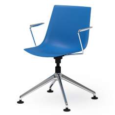 Konferenzstuhl blau Konferenzstühle Kunststoffschale Rosconi Objektmöbel - BLAQ 479
