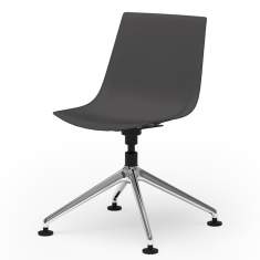 Konferenzstuhl grau Konferenzstühle Kunststoffschale Rosconi Objektmöbel - BLAQ 479