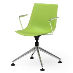 Konferenzstuhl grün Konferenzstühle Kunststoffschale Rosconi Objektmöbel - BLAQ 479