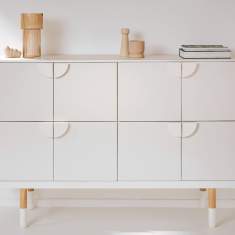 Stauram weiss Sideboard Schrank Holz Neudoerfler Venice SSW Edition