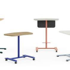 Einzelische fahrbar kleiner Schreibtisch Schulungstisch Steelcase Flex Einzeltisch