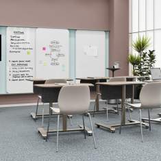 Einzelische fahrbar kleiner Schreibtisch Schulungstisch Steelcase Flex Einzeltisch