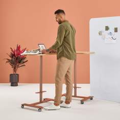 Einzelische fahrbar kleiner Schreibtisch Schulungstisch Steelcase Flex Einzeltisch