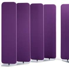 Akustikpaneel stellen Akustikelement violett, Sedus, Akustik Trennwand viswall