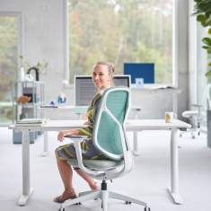 Höhenverstellbarer Schreibtisch elektrisch ergonomische Schreibtische se:lab e-desk