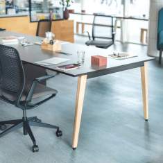 Design Schreibtisch weiß Arbeitstisch Büro Designer Schreibtische holz get together wood sedus