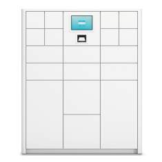 Lockerschrank Büro Schließfächerschrank digital Schließfächeränke weiss Stauraum Sedus s3:hub