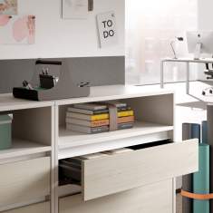 Sideboard Büroregal Holz Büroschrank, Palmberg, SELECT