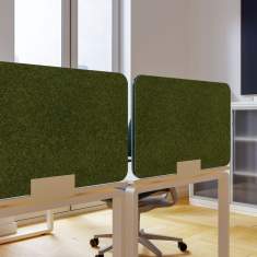 Tischtrennwand grün Tischtrennwände Schreibtisch Sichtschutz Schreibtischaufsatz Palmberg Multipanel