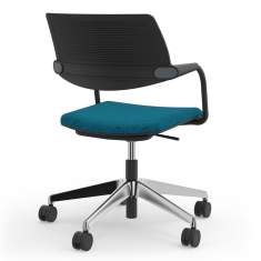 Konferenzstuhl blau Konferenzstühle Büro Viasit Toleo Drehstuhl Konferenz