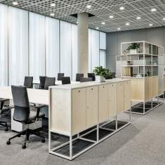 Raumplanungssystem modular Stauraum Stahl Vitra Kado Office