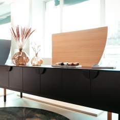 Venice Drehtürschrank Einzeltürschrank schwarz Sideboard Neudoerfler Venice