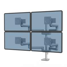 Monitorhalter Tischhalterungen schwarz Monitorhalterungen Fellowes Tallo Modular™ Monitorarm 4FFS - Silber