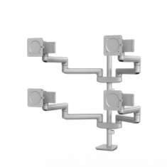 Monitorhalter Tischhalterungen schwarz Monitorhalterungen Fellowes Tallo Modular™ Monitorarm 4FFS - Silber