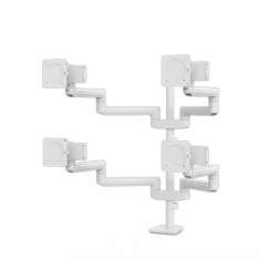 Monitorhalter Tischhalterungen schwarz Monitorhalterungen Fellowes Tallo Modular™ Monitorarm 4FFS - Weiß