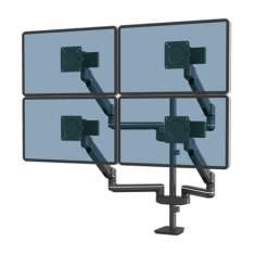 Monitorhalter Tischhalterungen schwarz Monitorhalterungen Fellowes Tallo Modular™ Monitorarm 4FMS - Schwarz