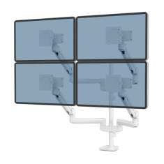 Monitorhalter Tischhalterungen schwarz Monitorhalterungen Fellowes Tallo Modular™ Monitorarm 4FMS - Weiß
