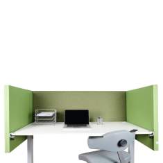 Tischaufsatz grün Tischtrennwand Akustikelemente, AGORAphil, AGORAdesk