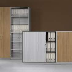 Aktnschrank, Holzfronten, Glasfronten, BALMA, J_SYSTEM