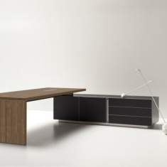 Bürotisch Holz Sideboard BALMA, OSTIN