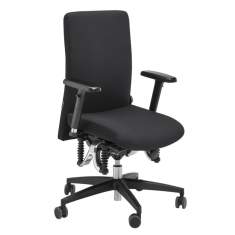Ergonomischer Bürostuhl schwarz Schreibtischstuhl ergonomisch Drehstuhl Büro Drehstühle Haider BIOSWING 350/360 iQ