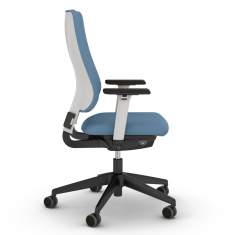 viasit Bürostuhl ergonomischer Bürodrehstuhl exklusiv, Büro Drehstuhl blau Drehstühle viasit, drumback