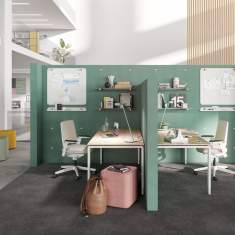 Stellwand akustik Trennwände Palmberg Akustik Stellwandsystem CLAMP