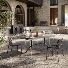 Bistrotisch Cafeteria Tische, Brunner, crona steel Tisch