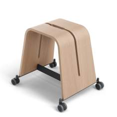 fahrbarer Hocker Holz Brunner boards Hocker