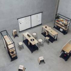 Rolltisch Bürofahrtische Rolltische Brunner boards Worktable