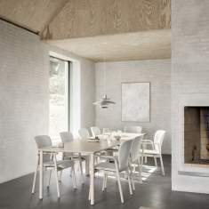 Stapelstuhl grau Stapelstühle Kantinenstuhl Holz Brunner feel