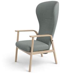 Verstellsessel grau Sessel Lounge Holz Loungesessel Brunner feel