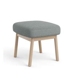 Polsterhocker Holz Hocker grau Brunner feel