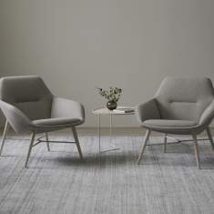 Brunner ray soft lounge Loungesessel im wohnlichen Warte- und Aufenthaltsbereich