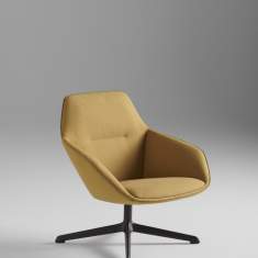 Loungesessel drehbar gelb Sessel Lounge Brunner ray soft lounge